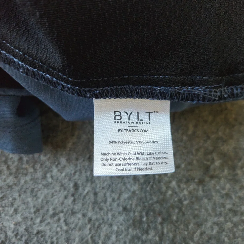 BYLT Kinetic Short Mens XXL Navy Performance Activewear EUC Wicking Golfcore